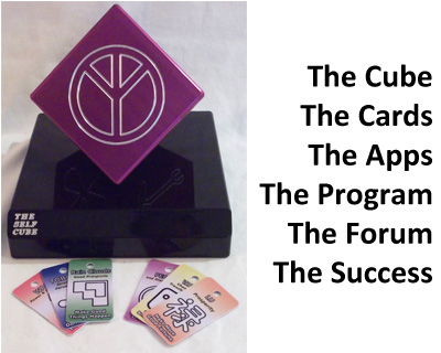 "PURPLE" Solid Engraved Cube Kit with Stand - Click Image to Close